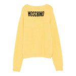 Moschino Maglia Girocollo tinta unita Giallo per Bambino HDW02B GIALLO MOSCHINO 
