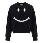 Moschino Maglia Girocollo tinta unita con Stampa Nero per Bambino HDW02E NERO MOSCHINO 