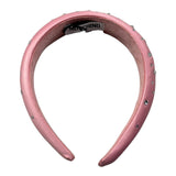 Moschino Cerchietto tinta unita con Brillantini Rosa per Bambina HDX01O ROSA MOSCHINO 