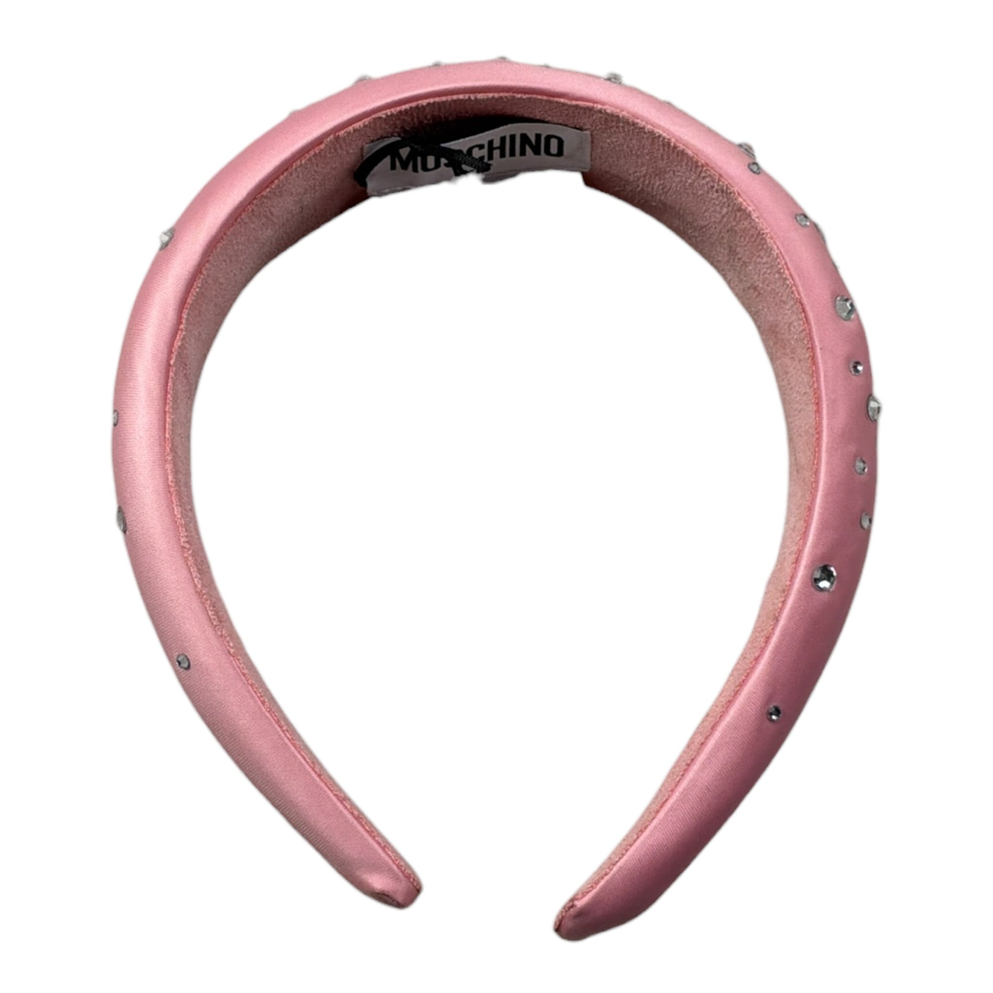 Moschino Cerchietto tinta unita con Brillantini Rosa per Bambina HDX01O ROSA MOSCHINO 
