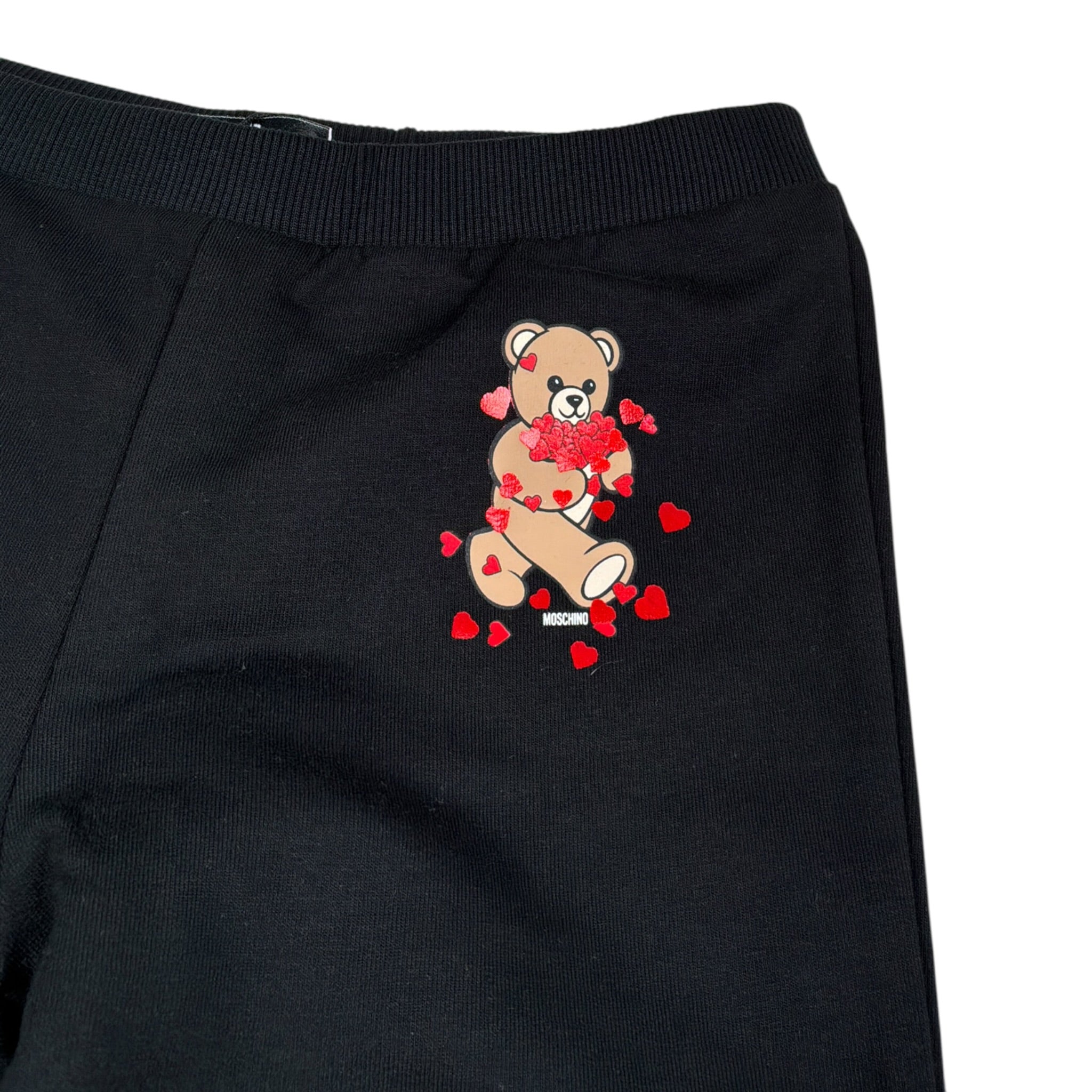 Moschino Pantalone tinta unita Modello Zampa Nero per Bambina HEP050 NERO MOSCHINO 