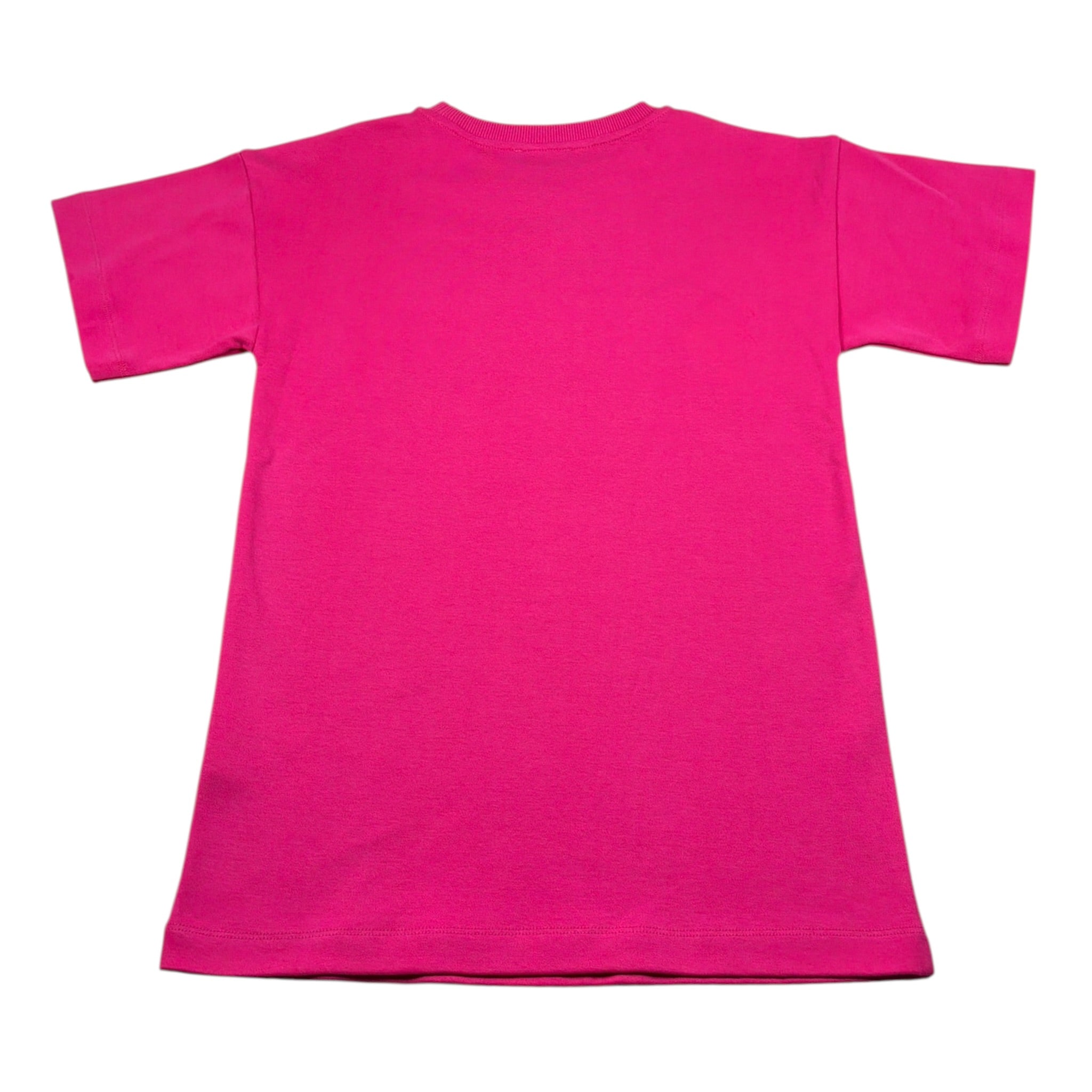 Moschino Abito Mezza Manica tinta unita con Logo Fuxia per Bambina HGV0GL FUXIA MOSCHINO 