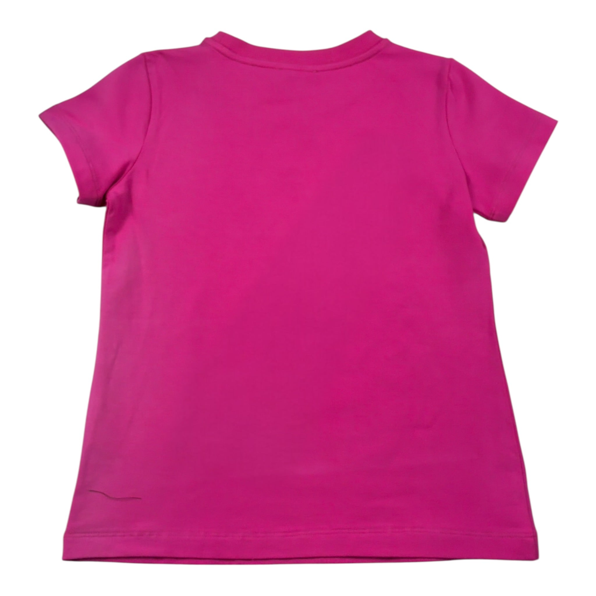 Moschino T-Shirt tinta unita con Stampa Magenta per Bambina HLM06K MAGENTA MOSCHINO 