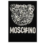 Moschino Felpa Chiusa Girocollo tinta unita con Stampa Nero per Bambina HMF099XX NERO MOSCHINO 