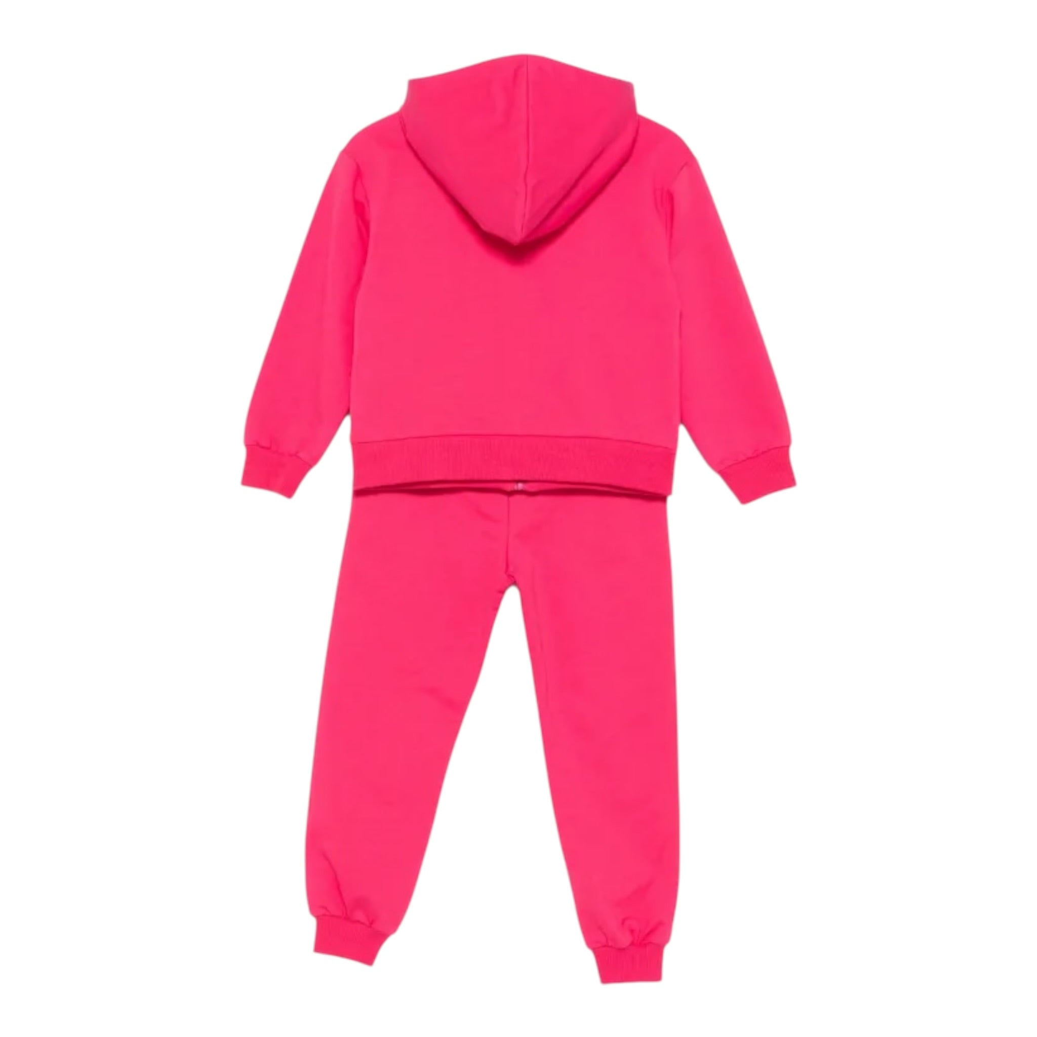 Moschino Completo 2 Pezzi Felpa-Pantalone tinta unita Fuxia per Bambina HMK03X FUXIA MOSCHINO 