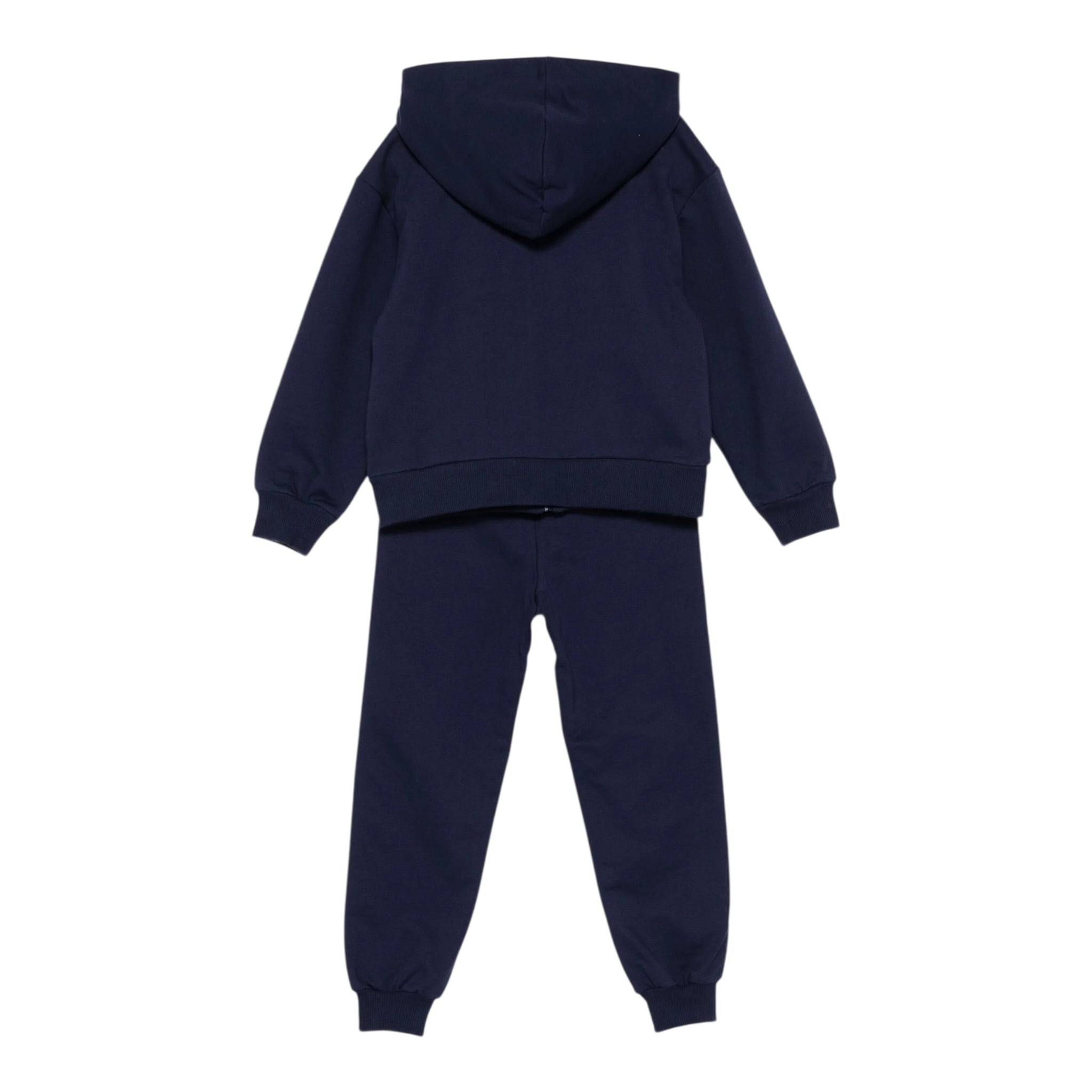 Moschino Completo 2 Pezzi Felpa-Pantalone tinta unita Blu per Bambino HMK03XO BLU MOSCHINO 