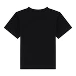 Moschino T-Shirt Girocollo tinta unita con Logo Nero per Bambino HMM05G NERO MOSCHINO 