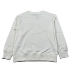 Moschino Felpa Chiusa Girocollo tinta unita con Logo Panna per Bambino HNF099 PANNA MOSCHINO 