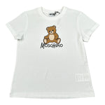 Moschino T-Shirt tinta unita con Stampa Bianco per Bambino HNM05V BIANCO MOSCHINO 