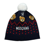 Moschino Cappello tinta unita con Logo Blu per Bambino HNX02K BLU MOSCHINO 