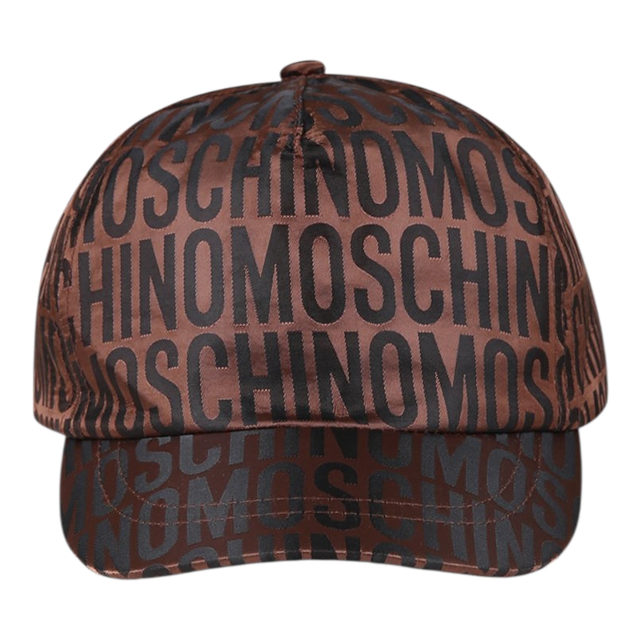 Moschino Berretto tinta unita con Loghi Marrone per Bambino HTX01N MARRONE MOSCHINO 