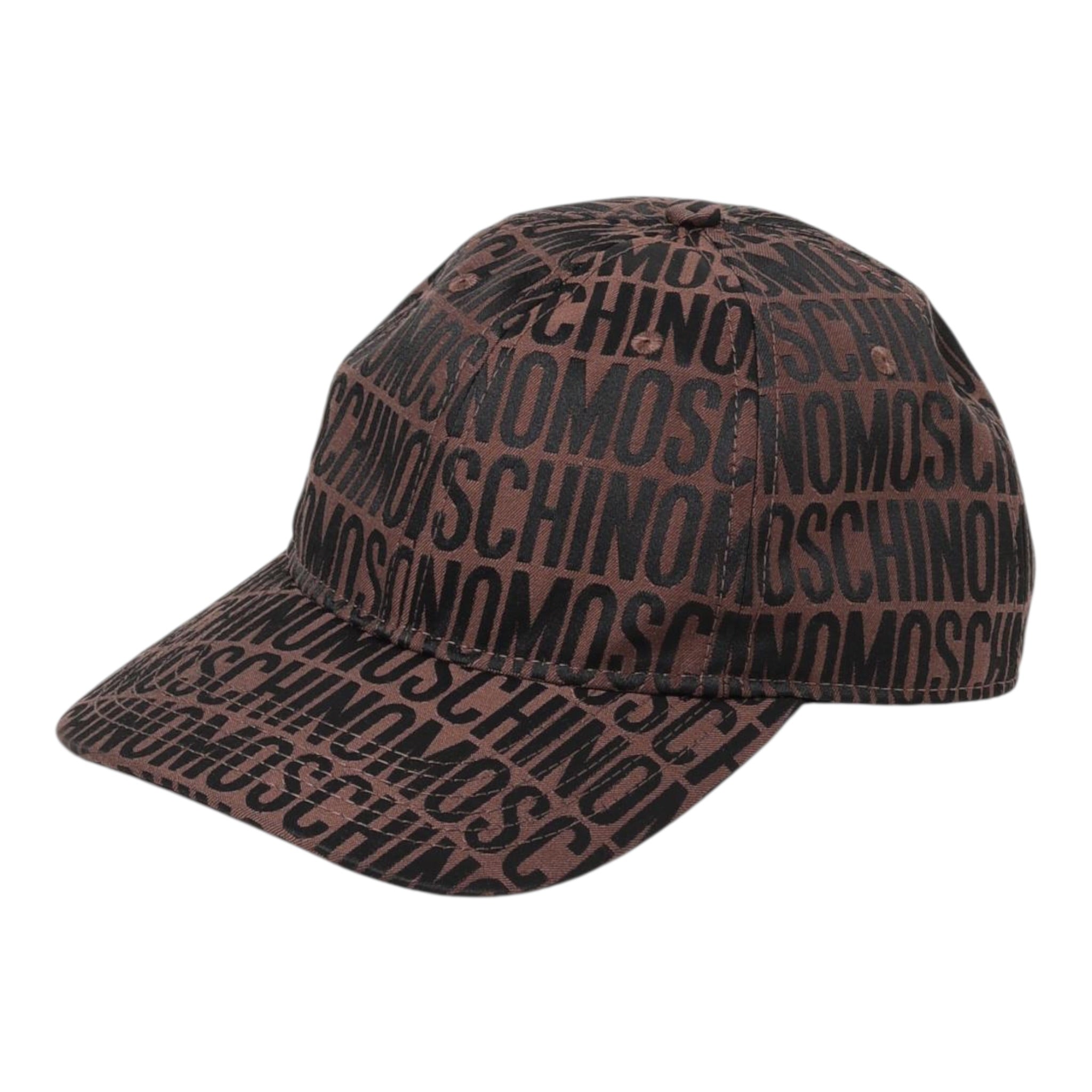 Moschino Berretto tinta unita con Loghi Marrone per Bambino HTX01NX MARRONE MOSCHINO 