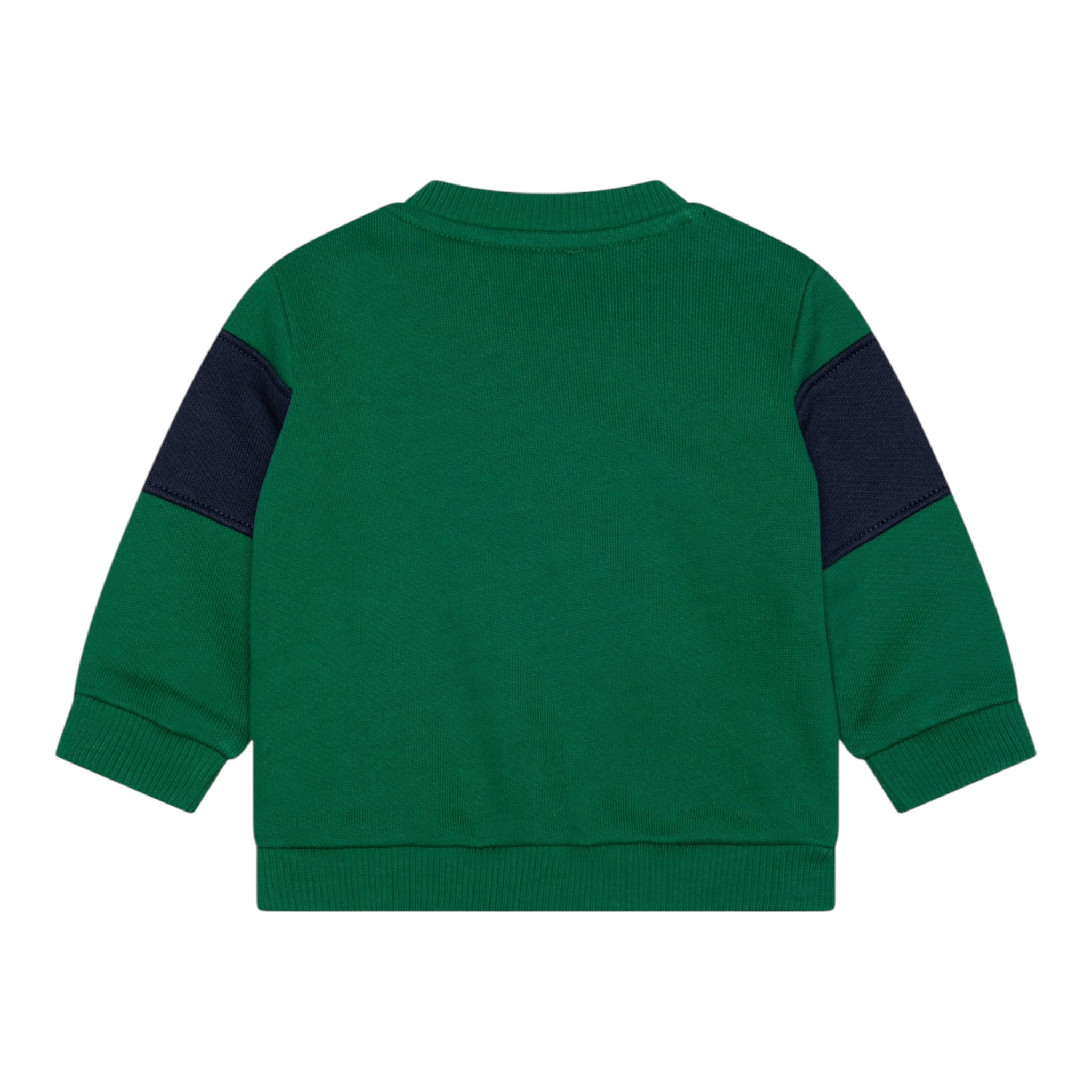 Moschino Felpa Chiusa Girocollo tinta unita con Logo Verde per Bambino HUF08O VERDE MOSCHINO 