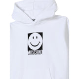Moschino Felpa Chiusa con Cappuccio tinta unita Bianco per Bambino HUF09A BIANCO MOSCHINO 