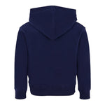 Moschino Felpa Chiusa con Cappuccio tinta unita con Logo Blu per Bambino HUF09FX BLU MOSCHINO 