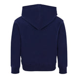 Moschino Felpa Chiusa con Cappuccio tinta unita con Logo Blu per Bambino HUF09FX BLU MOSCHINO 