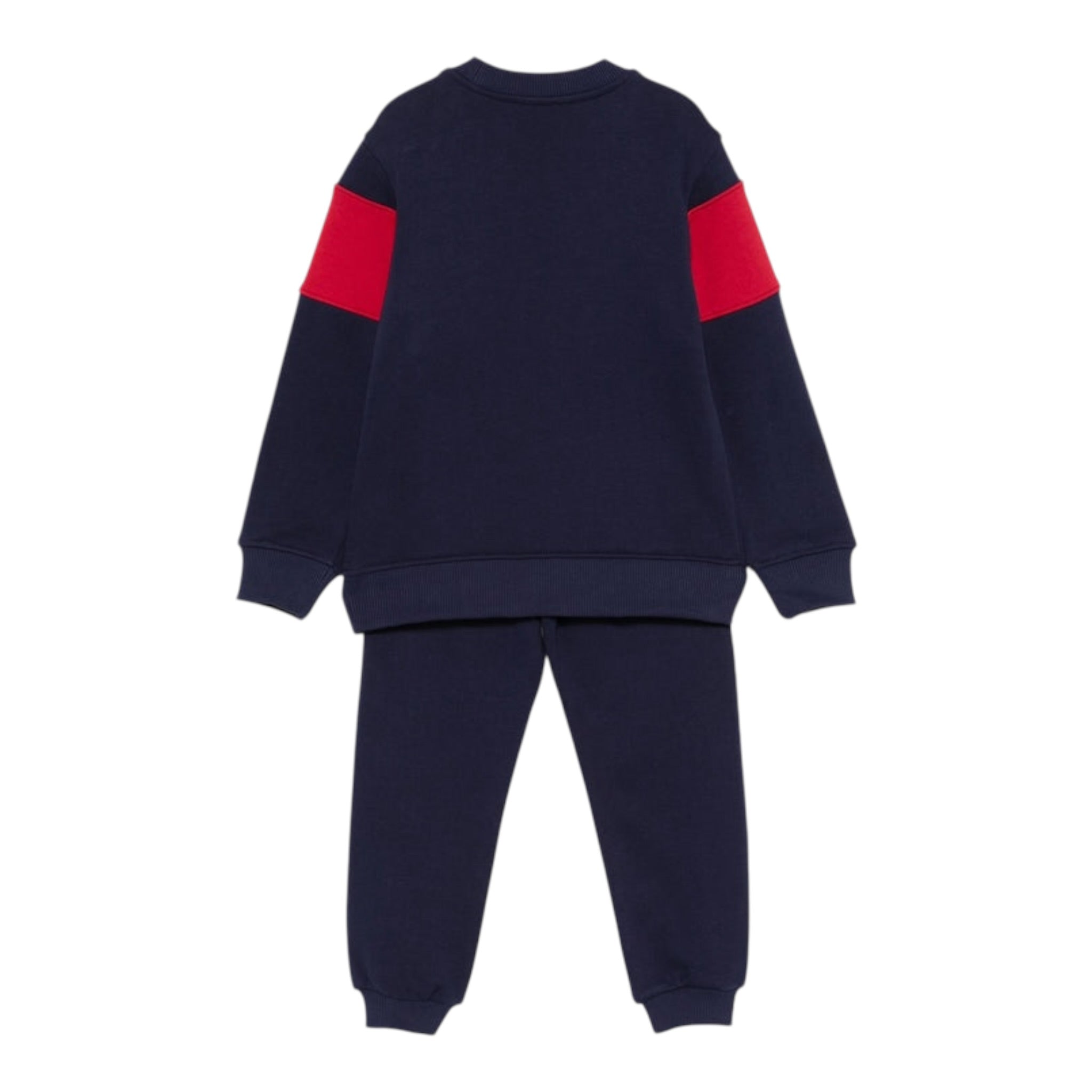 Moschino Completo 2 Pezzi Felpa-Pantalone tinta unita Blu per Bambino HUK03Z BLU MOSCHINO 