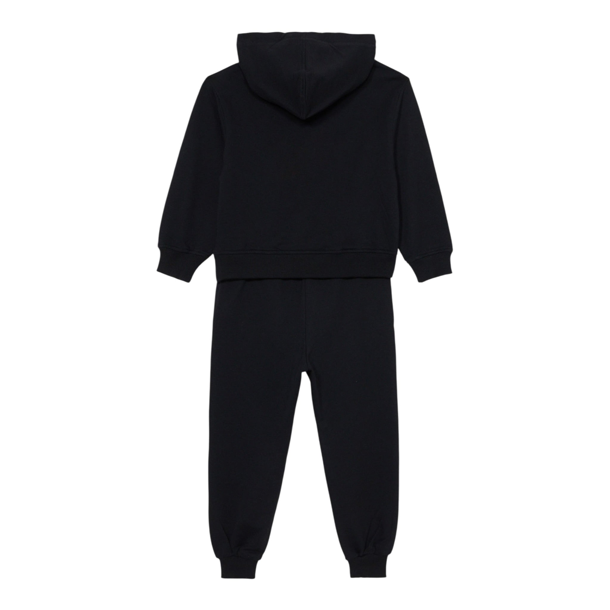 Moschino Completo 2 Pezzi Felpa-Pantalone tinta unita Nero per Bambino HUK04A NERO MOSCHINO 