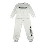 Moschino Completo 2 Pezzi Felpa-Pantalone Bianco per Bambino HUK04M BIANCO MOSCHINO 