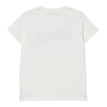 Moschino T-Shirt Girocollo tinta unita con Stampa Bianco per Bambino HUM05I BIANCO MOSCHINO 