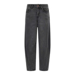 Moschino Jeans tinta unita con Elastico In Vita Nero per Bambino HUP08IX NERO MOSCHINO 
