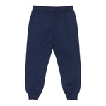 Moschino Pantalone Tuta tinta unita con Logo Blu per Bambino HUP08U BLU MOSCHINO 