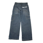 Moschino Jeans tinta unita con Girovita Regolabile Blu per Bambina HUP096 BLU MOSCHINO 
