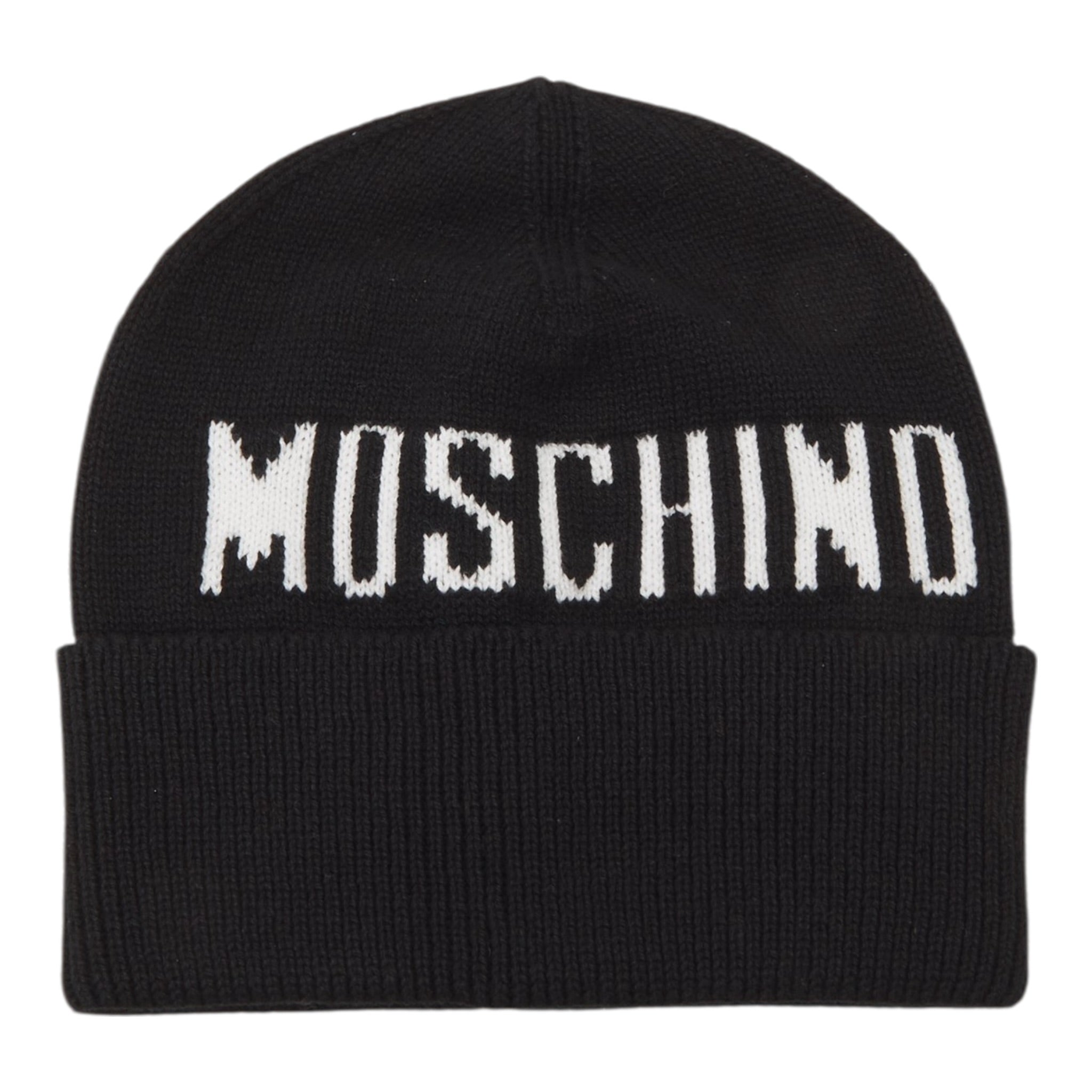 Moschino Cappello tinta unita con Logo Nero per Bambino HUX02P NERO MOSCHINO 
