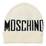 Moschino Cappello tinta unita con Logo Panna per Bambino HUX02P PANNA MOSCHINO 