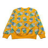 Moschino Felpa Chiusa Girocollo tinta unita Senape per Bambino HYF08V SENAPE MOSCHINO 