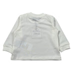 Moschino Shirt Girocollo tinta unita con Logo Bianco per Neonato M6K02F BIANCO MOSCHINO 