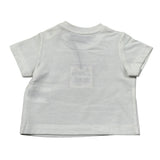 Moschino T-Shirt Girocollo tinta unita con Logo Bianco per Neonato M6M047 BIANCO MOSCHINO 