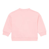 Moschino Felpa Chiusa Girocollo tinta unita con Logo Rosa per Neonata M8F03QA ROSA MOSCHINO 