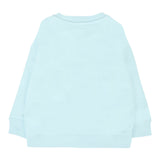 Moschino Felpa Chiusa Girocollo tinta unita con Logo Azzurro per Neonato M8F03QX AZZURRO MOSCHINO 