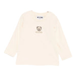 Moschino Shirt Girocollo tinta unita con Logo Beige per Neonato M9O00R BEIGE MOSCHINO 