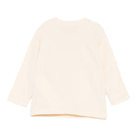 Moschino Shirt Girocollo tinta unita con Logo Beige per Bambino M9O00RJ BEIGE MOSCHINO 