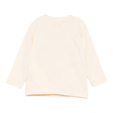 Moschino Shirt Girocollo tinta unita con Logo Beige per Neonato M9O00RX BEIGE MOSCHINO 