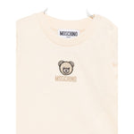Moschino Shirt Girocollo tinta unita con Logo Beige per Neonato M9O00RX BEIGE MOSCHINO 
