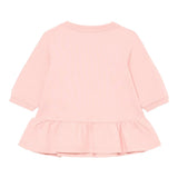 Moschino Abito Manica Lunga tinta unita con Logo Rosa per Bambina MAV0BKJ ROSA MOSCHINO 