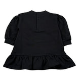 Moschino Abito Manica Lunga tinta unita con Logo Nero per Neonata MAV0CW NERO MOSCHINO 
