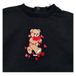 Moschino Abito Manica Lunga tinta unita con Logo Nero per Neonata MAV0CW NERO MOSCHINO 