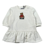 Moschino Abito Felpa Girocollo tinta unita Manica Lunga Panna per Neonata MBV0BK PANNA MOSCHINO 
