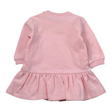 Moschino Abito tinta unita con Stampa Rosa per Neonata MBV0KB ROSA MOSCHINO 
