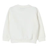 Moschino Felpa Chiusa Girocollo Tinmta Unita con Stampa Panna per Neonata MDF034 PANNA MOSCHINO 