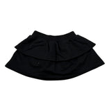 Moschino Gonna tinta unita con Logo E Balza Nero per Neonata MDJ01Q NERO MOSCHINO 