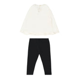 Moschino Completo 2 Pezzi Shirt-Leggins Bicolore Bianco/Nero per Neonata MDK03C BIANCO/NERO MOSCHINO 