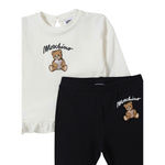 Moschino Completo 2 Pezzi Shirt-Leggins Bicolore Bianco/Nero per Neonata MDK03CX BIANCO/NERO MOSCHINO 