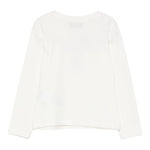 Moschino Shirt Girocollo tinta unita con Logo Bianco per Bambina MDO00UJ BIANCO MOSCHINO 