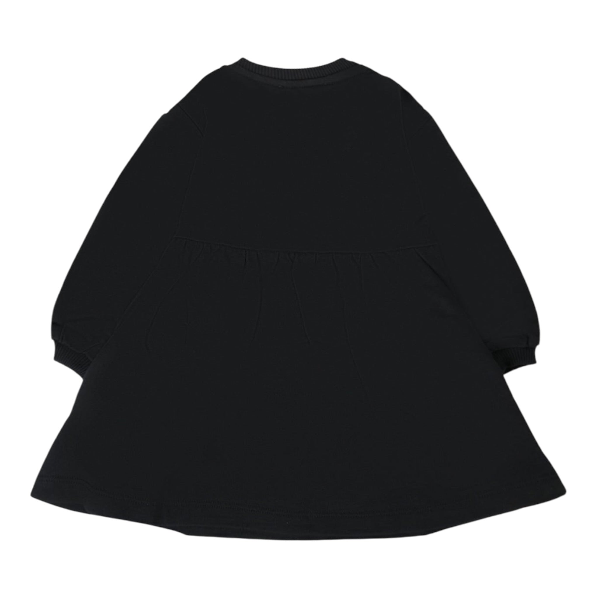 Moschino Abito Manica Lunga tinta unita con Stampa Nero per Neonata MDV0CUX NERO MOSCHINO 