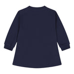 Moschino Abito Girocollo tinta unita con Logo Blu per Neonata MDV0CVX BLU MOSCHINO 